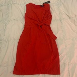 Lulus Sleeveless Red Tie Dress